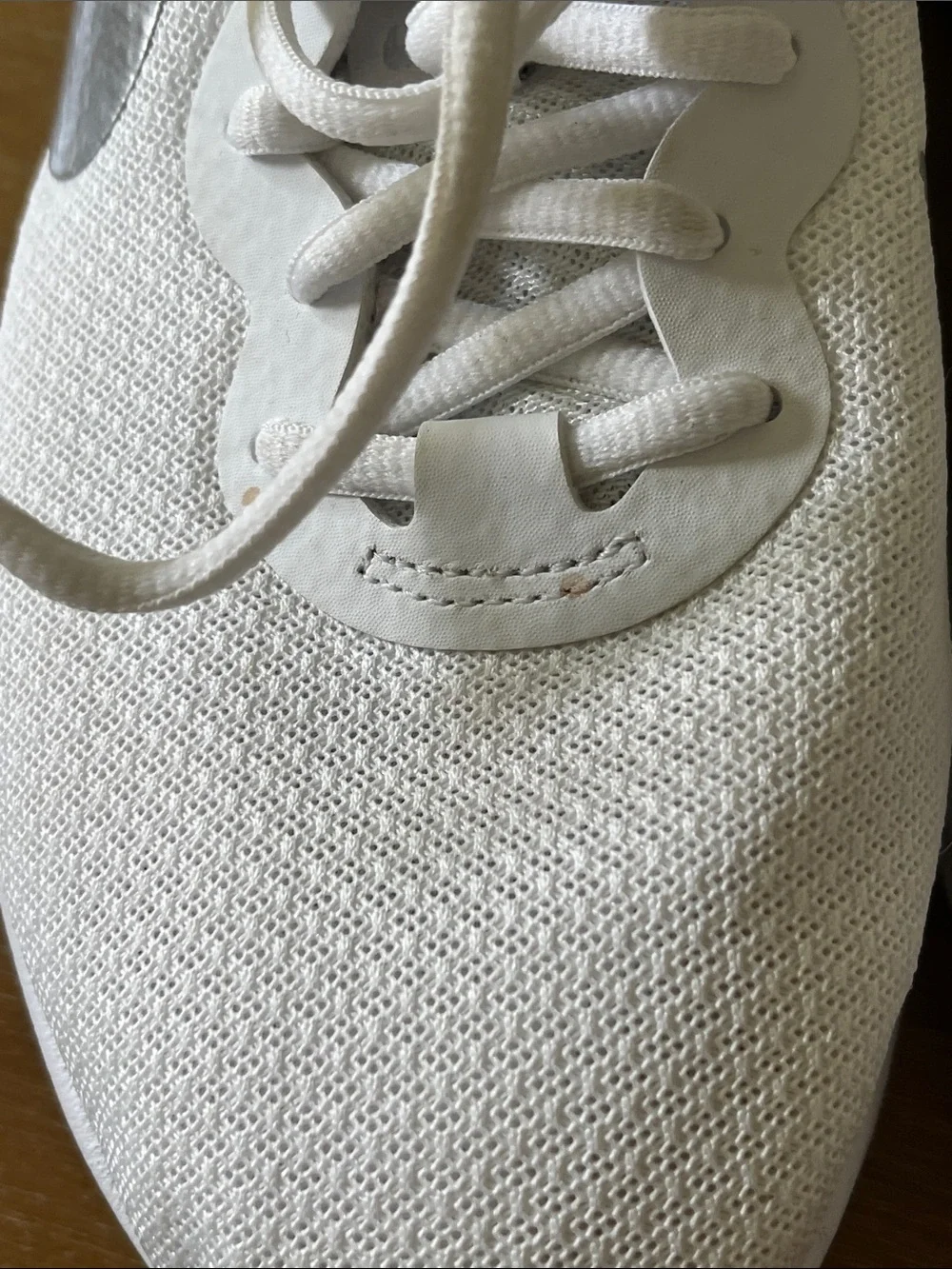 Nike Women’s White Sneakers with Silver Swoosh